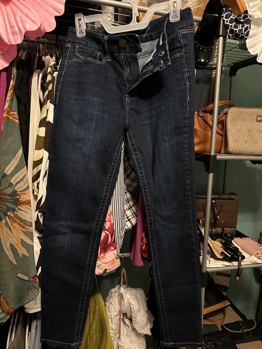 Seven7 Dark Indigo Skinny Jeans